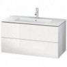 Meuble sous-vasque L-CUBE 1020x481x550mm blanc mat