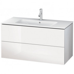 Meuble sous-vasque L-CUBE 1020x481x550mm blanc brillant