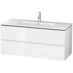 Meuble sous-vasque L-CUBE 1220x481x550mm blanc brillant
