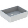 Vidoir multi-usages Geberit Publica sans trop-plein: B:50cm, T:40cm, Blanc