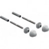 Kit de fixation pour urinoir Geberit avec capuchons en plastique blanc