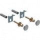 Kit de fixation pour urinoir Geberit avec capuchons chromé