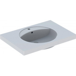 Lavabo Geberit PRECIOSA 800x550mm avec trou pour robinetavec trop plein blanc KT