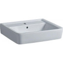 Lavabo Geberit Renova Plan, 60x48cm, trou de robinetterie au centre, Blanc