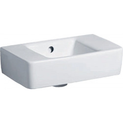 Lavabo RENOVA PLAN 400x250mm sans trou de robinetterieavec trop plein blanc KT