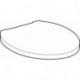 Abattant WC CLEO adaptable sur WC 205900 blanc GEBERIT