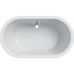 Baignoire ovale Geberit Bambini: B:51.5cm, Blanc alpin