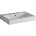 Lavabo Geberit iCon, 60x48.5cm, trou de robinetterie au centre, Blanc