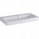 Lavabo Geberit iCon, 90x48.5cm, trou de robinetterie au centre, Blanc