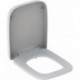 Abattant WC Geberit Renova Plan rectangulaire, fermeture standard, fixation par le bas, Blanc