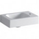 Lave-mains iCon 380x280mm avec trou pour robinet droite blanc KT