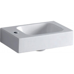 Lave-mains iCon 380x280mm avec trou pour robinet gauche blanc KT
