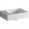 Lave-mains iCon 380x280mm avec trou pour robinet gauche blanc KT