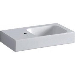 Lavabo Geberit iCon 530x310mm blanc Espace de stockage gauche KT