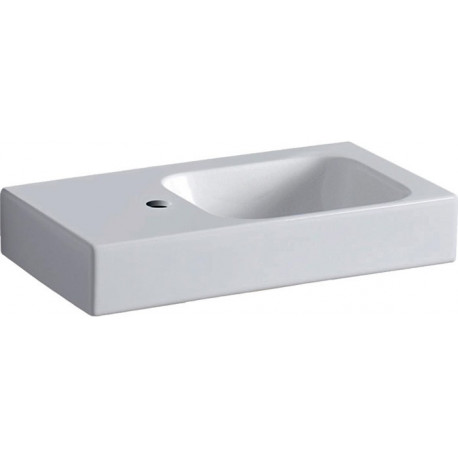 Lavabo Geberit iCon 530x310mm blanc Espace de stockage gauche KT