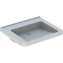 Lavabo Geberit RENOVA COMFORT SQUARE 650x550mm unterfahrbar blanc KT