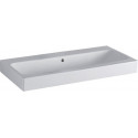 Lavabo Geberit iCon, 90x48.5cm, sans troude robinetterie, Blanc