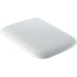 Abattant WC ICon Square avec fermeture amortie, attache rapide blanc GEBERIT
