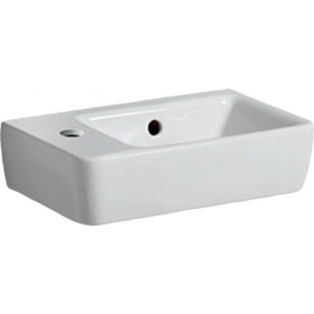 Lavabo RENOVA COMPACT 400x250mm avec trou pour robinet gauche blanc KT