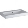 Lavabo Geberit iCon, 75x48.5cm, sans troude robinetterie, Blanc