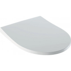 Abattant WC Geberit iCon design slim fermeture ralentie, fixation par le haut, Blanc