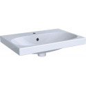 Lavabo Geberit Acanto, compact, 60x42.2cm, troude robinetterie au centre, Blanc
