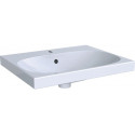 Lavabo Geberit ACANTO 600x480mm avec trou pour robinet avec trop plein blanc avec KeraTect
