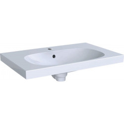 Lavabo Geberit ACANTO 750x480mm avec trou pour robinetavec trop plein blanc m KeraTect