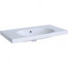 Lavabo Geberit ACANTO 900x480mm sans trou de robinetterieavec trop plein blanc m KeraTect