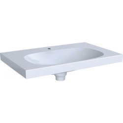 Lavabo Geberit ACANTO 750x480mm avec trou pour robinet m unsichtbaren ÜL blanc m KT