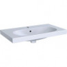 Lavabo Geberit ACANTO Compact 750x420mm avec trou pour robinetavec trop plein blanc m KeraTect