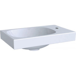 Lave-mains Geberit Acanto trou pour robinetterie à droite, Blanc, 40x11.5x25cm, trou de robinetterie à droite, sans trop-plein