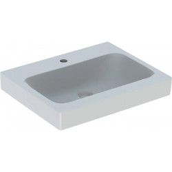 Lavabo Geberit iCon avec trou pour robinet sans trop plein 600x485mm blanc