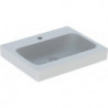 Lavabo Geberit iCon avec trou pour robinet sans trop plein 600x485mm blanc