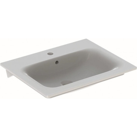 Lavabo pour meuble RENOVA PLAN avec trou pour robinetavec trop plein 600x480mm blanc KT
