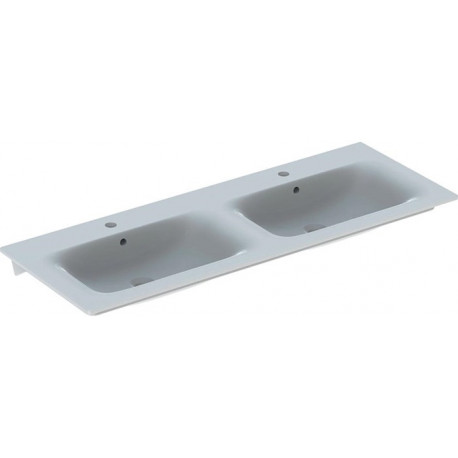 Meubles GE doubles RENOVA PLAN 1300x480mm avec trou pour robinetavec trop plein blanc KT