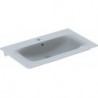 Lavabo pour meuble Geberit Renova Plan, 80x48cm, troude robinetterie au centre, Blanc