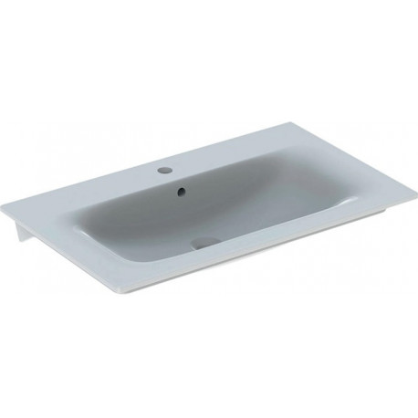 Lavabo pour meuble RENOVA PLAN avec trou pour robinetavec trop plein 800x480mm blanc KT