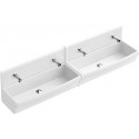 O.novo, Lavabos, 1000 x 205 x 415 mm, Rectangulaire, En porcelaine sanitaire