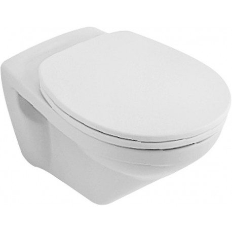 Cuvette à fond creux, 360 x 540 mm, Ex Targa Classic, modèle suspendu, sortie horizontale, En porcelaine sanitaire Blanc