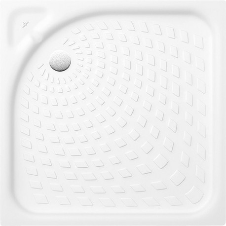 Receveur douche 800x800x65mm O.novo Carré Matériau céramique Coloris Blanc