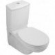 Cuvette à fond creux, 355 x 680 mm, modèle suspendu, sortie horizontale, En porcelaine sanitaire Blanc