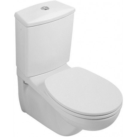 Cuvette à fond creux, 355 x 680 mm, modèle suspendu, sortie horizontale, En porcelaine sanitaire Blanc