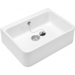 O.novo, Articles spéciaux, 495 x 170 x 400 mm,avec trop-plein, En porcelaine sanitaire, NF Blanc CeramicPlus