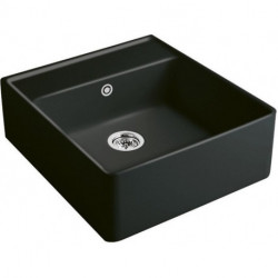 Evier Tradition (1 cuve), Modules, 595 x 220 x 630 mm, Installation sur un meuble sous lavabo ou bien fixé au mur , 1 cuve inclus Vidage manuel, chromé et Set de fixation pour montage sur meuble sous-évier chroméite brillant