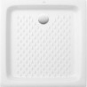 O.novo, Receveurs de douche carrés, 700 x 700 x 100 mm, Profondeur: 80 mm, Carré, en céramique, à poser, Céramiqueavec pastilles et surface brillante