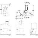 Subway, Accessoires, mécanisme à touche DualFlush, chroméé, alimentation latérale ou arrière, En porcelaine sanitaire Blanc