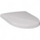 Couvercle, à charnières SoftClosing, à charnières chromées, En Duroplast Blanc