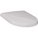 Couvercle, à charnières SoftClosing, à charnières chromées, En Duroplast Blanc