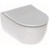 Pack WC suspendu Geberit iCon 53cm, caréné, Rimfree, abattant déclipsable et ralenti, Blanc